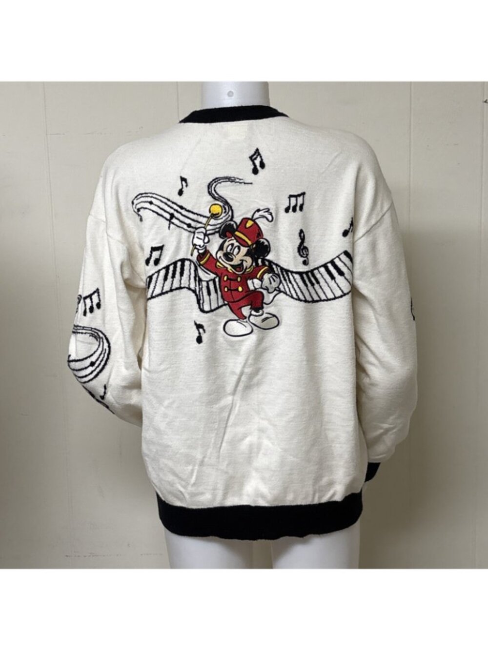 Disney Lilo Stitch Sweater Womens M Its a Small World Varsity Cardigan BoxLunch - Picture 3 of 10